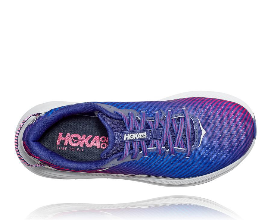 Hoka One One Running Shoes Womens Blue/White - Rincon 2 - 21986ENTA